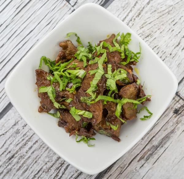 Malezya çanak heyecan kıyılmış sığır kızarmış 