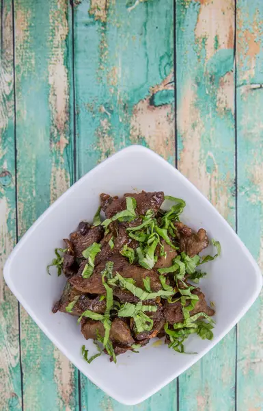 Malezya çanak heyecan kıyılmış sığır kızarmış 