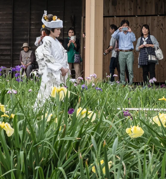 Mariée japonaise en costume traditionnel — Photo