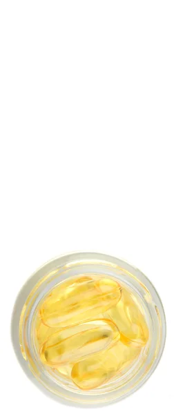 Fish oil supplement capsule — Stock Photo, Image