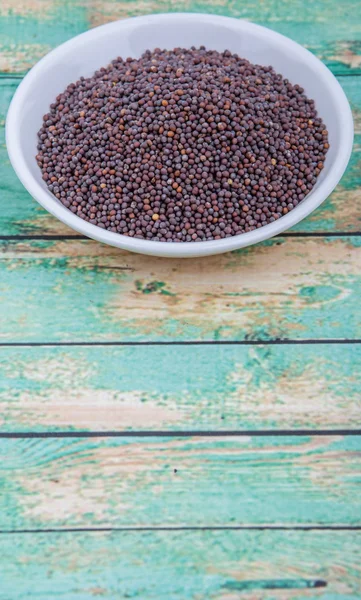 Semillas de mostaza marrón — Foto de Stock