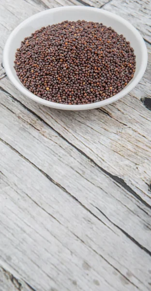 Brown Mustard Seeds — Stock Photo, Image