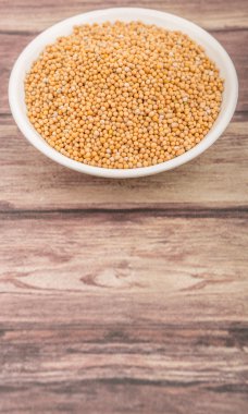 Hardal tohumu beyaz kase