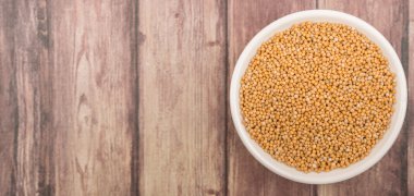 Hardal tohumu beyaz kase