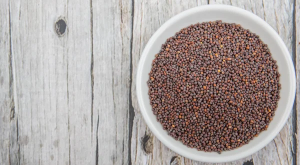 Brown Mustard Seeds — Stock Photo, Image