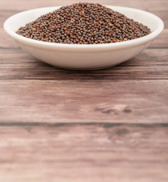 Brown Mustard Seeds — Stock Photo, Image