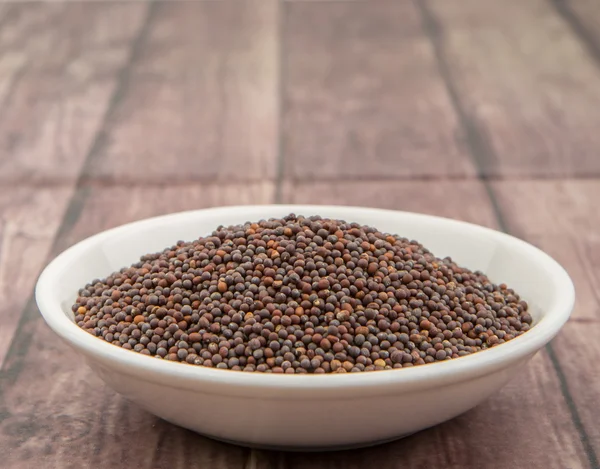 Brown Mustard Seeds — Stock Photo, Image