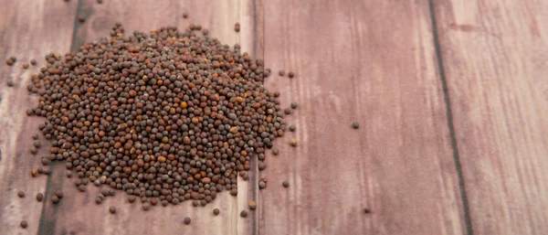 갈색 겨자 씨앗 — 스톡 사진