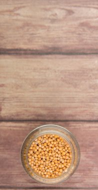 cam kavanoza hardal tohumu