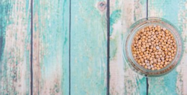 cam kavanoza hardal tohumu