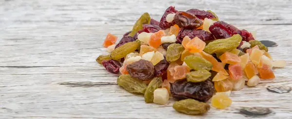 Mix dried fruit pieces — Stock Photo, Image