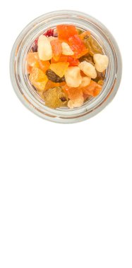 Karışık kuru meyve parçaları