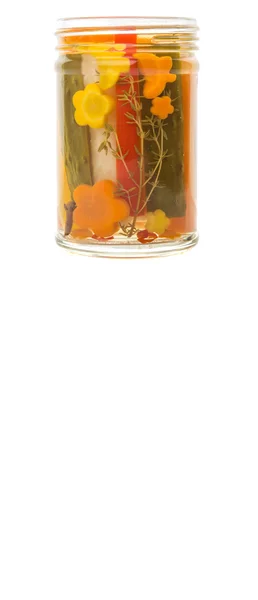 Miscela di verdure sottaceto in vaso — Foto Stock