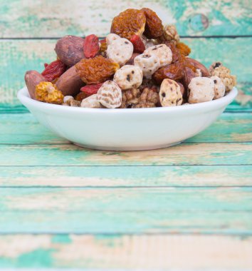 Mix süper yiyecek kurutulmuş 