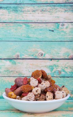 Mix süper yiyecek kurutulmuş 