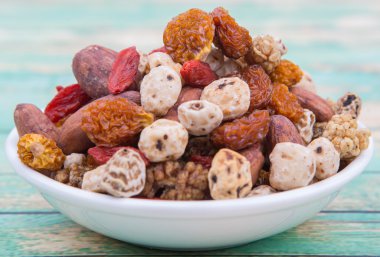 Mix süper yiyecek kurutulmuş 