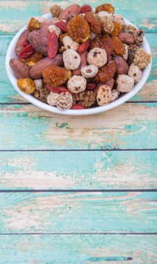 Mix süper yiyecek kurutulmuş 