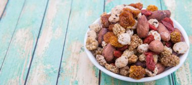 Mix süper yiyecek kurutulmuş 