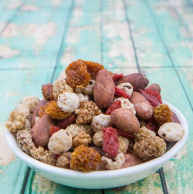 Mix süper yiyecek kurutulmuş 