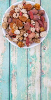 Mix süper yiyecek kurutulmuş 