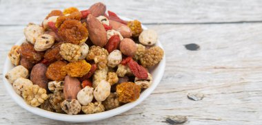 Mix süper yiyecek kurutulmuş 