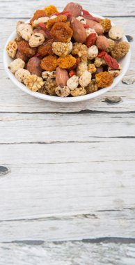 Mix süper yiyecek kurutulmuş 