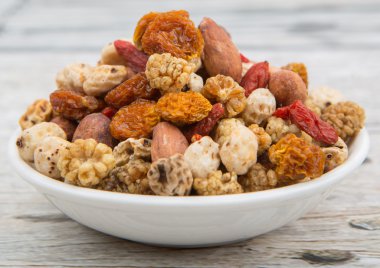 Mix süper yiyecek kurutulmuş 