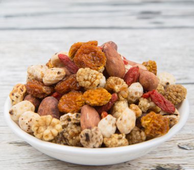 Mix süper yiyecek kurutulmuş 