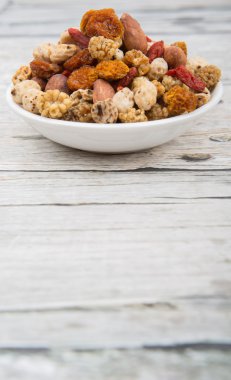 Mix süper yiyecek kurutulmuş 