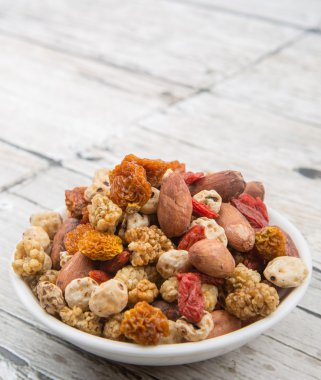 Mix süper yiyecek kurutulmuş 