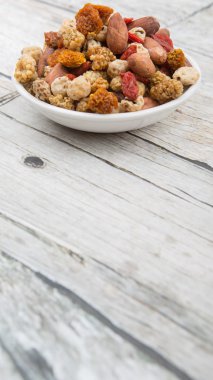 Mix süper yiyecek kurutulmuş 