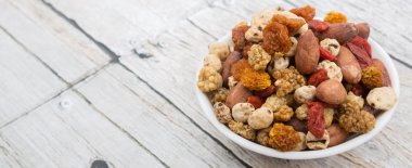 Mix süper yiyecek kurutulmuş 