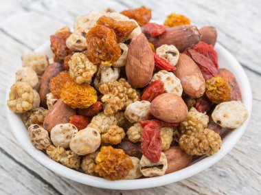 Mix süper yiyecek kurutulmuş 