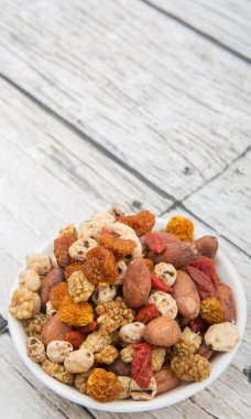 Mix süper yiyecek kurutulmuş 