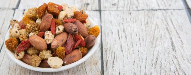 Mix süper yiyecek kurutulmuş 