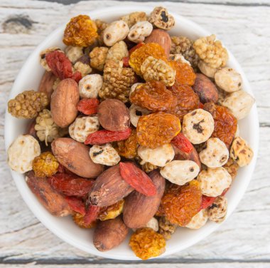 Mix süper yiyecek kurutulmuş 