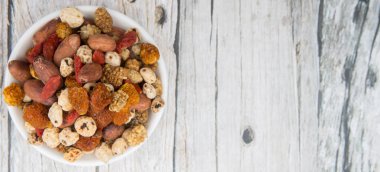 Mix süper yiyecek kurutulmuş 