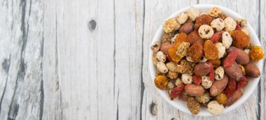 Mix süper yiyecek kurutulmuş 