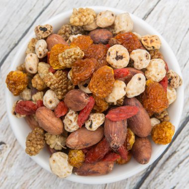 Mix süper yiyecek kurutulmuş 