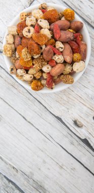 Mix süper yiyecek kurutulmuş 