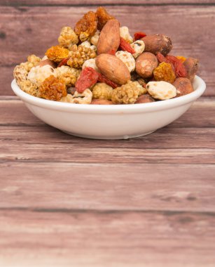 Mix süper yiyecek kurutulmuş 