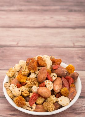 Mix süper yiyecek kurutulmuş 