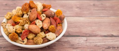 Mix süper yiyecek kurutulmuş 