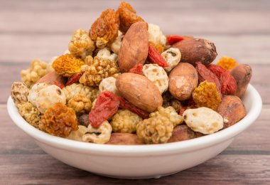 Mix süper yiyecek kurutulmuş 