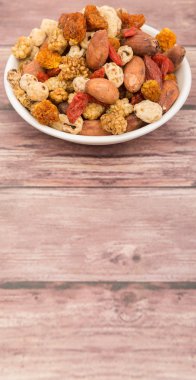 Mix süper yiyecek kurutulmuş 