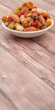 Mix süper yiyecek kurutulmuş 