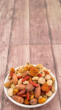 Mix süper yiyecek kurutulmuş 