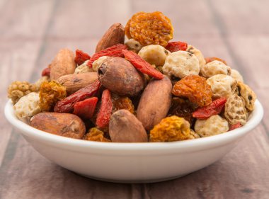 Mix süper yiyecek kurutulmuş 