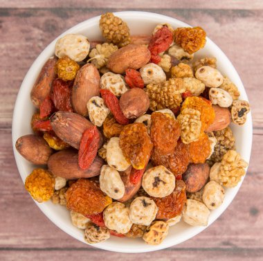 Mix süper yiyecek kurutulmuş 