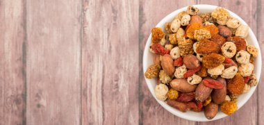 Mix süper yiyecek kurutulmuş 